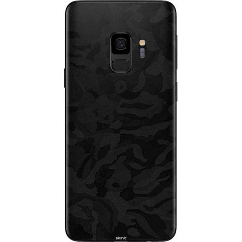 Black Shadow Camo Galaxy S9 Skin
